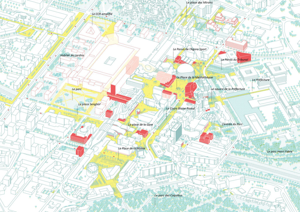 evry centralité stratégie urbaine isométrie